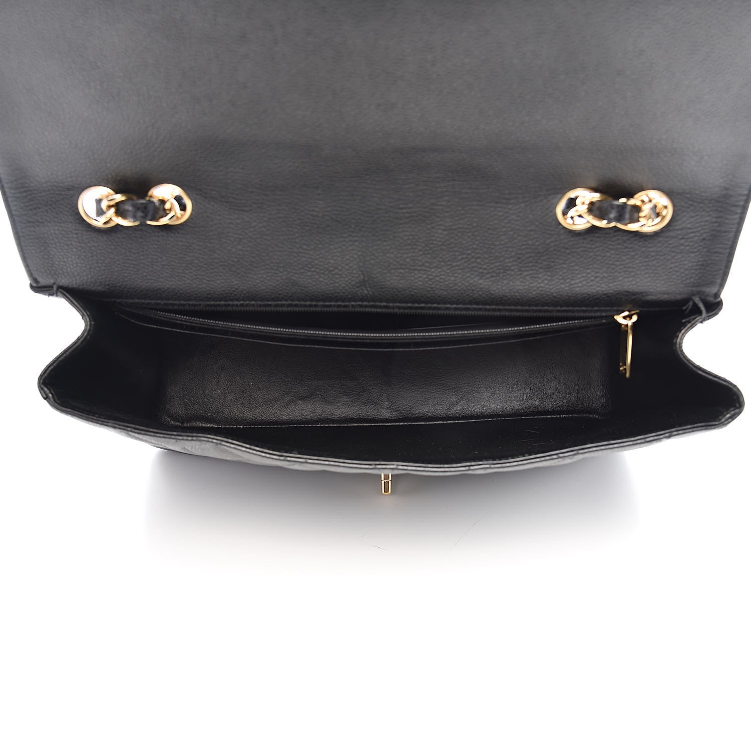 Chanel Caviar Quilted Jumbo Single Flap Black 5 of 18
