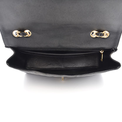 Chanel Caviar Quilted Jumbo Single Flap Black 5 of 18