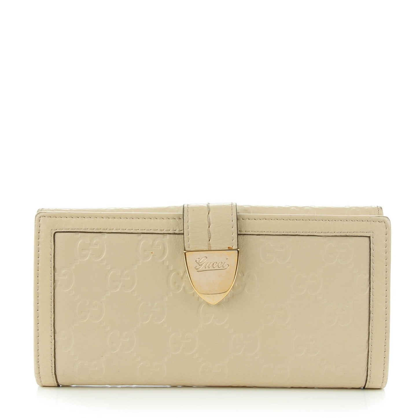 Guccissima Signoria Continental Wallet Off White