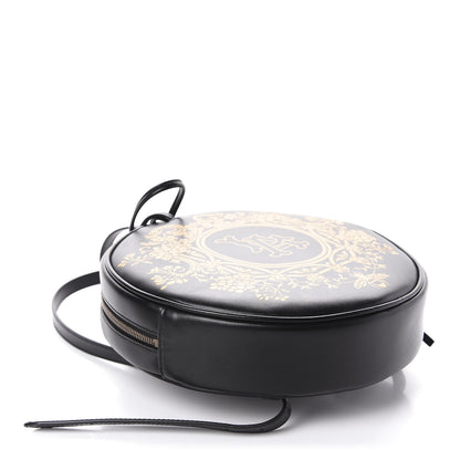Gucci Calfskin LA Round Backpack Black Gold 3 of 10
