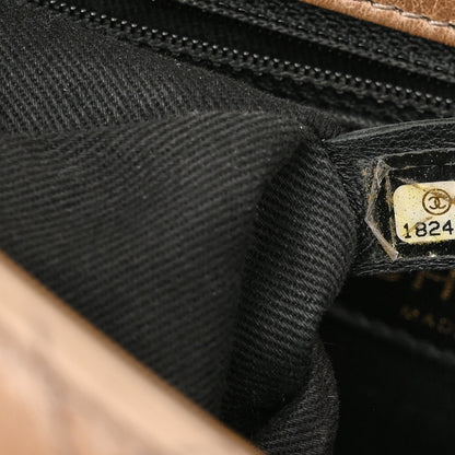 Chanel Glazed Calfskin Castle Rock Medium Flap Dark Beige 7 of 13