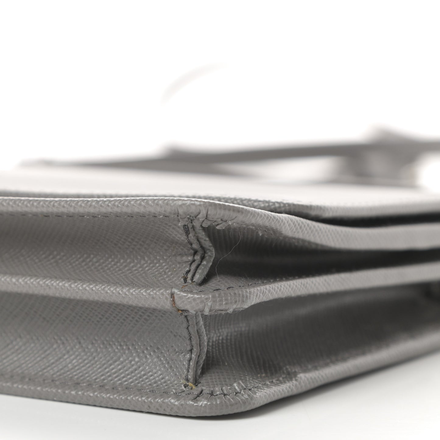 Saffiano Metal Flap Wallet With Strap Marmo