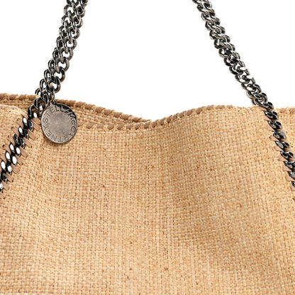 Stella McCartney Woven Raffia Falabella Tote Bag Natural 8 of 10