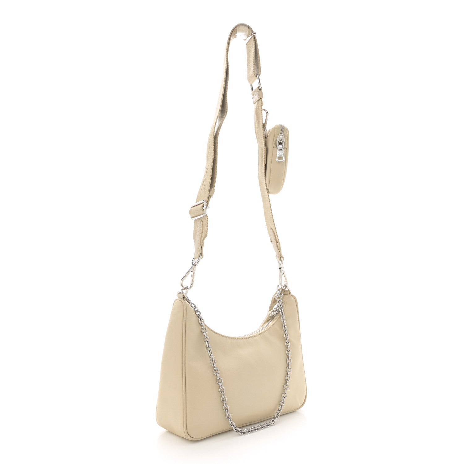 Prada Re-Nylon Saffiano Re-Edition 2005 Shoulder Bag Deserto 3 of 11