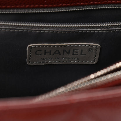 Chanel Caviar Quilted Grand Shopping Tote GST Dark Burgundy 6 of 10