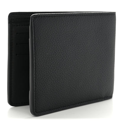 Louis Vuitton Grained Calfskin Aerogram Multiple Wallet Black 3 of 7