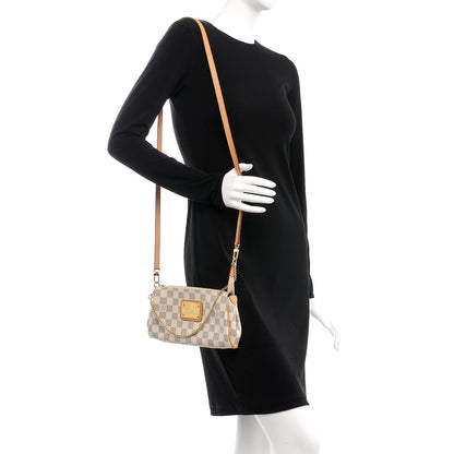 Louis Vuitton Damier Azur Eva Clutch 2 of 9