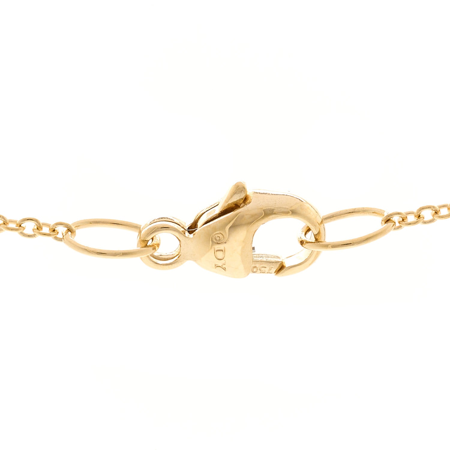 David Yurman 18K Yellow Gold Diamond Cable Heart Pave Pendant Necklace 4 of 4