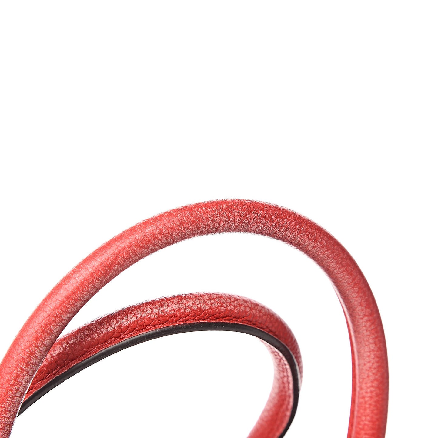 Drummed Calfskin Micro Luggage Red