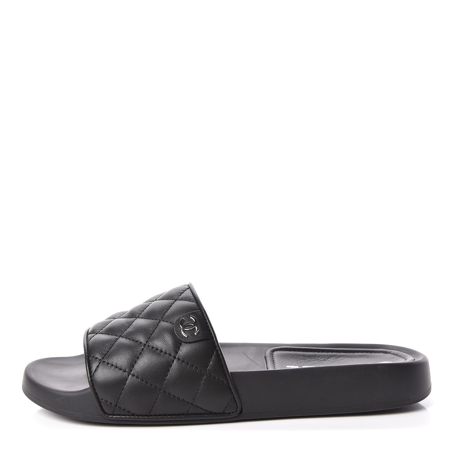 Chanel Lambskin Quilted Mules 40 Black 1 of 7