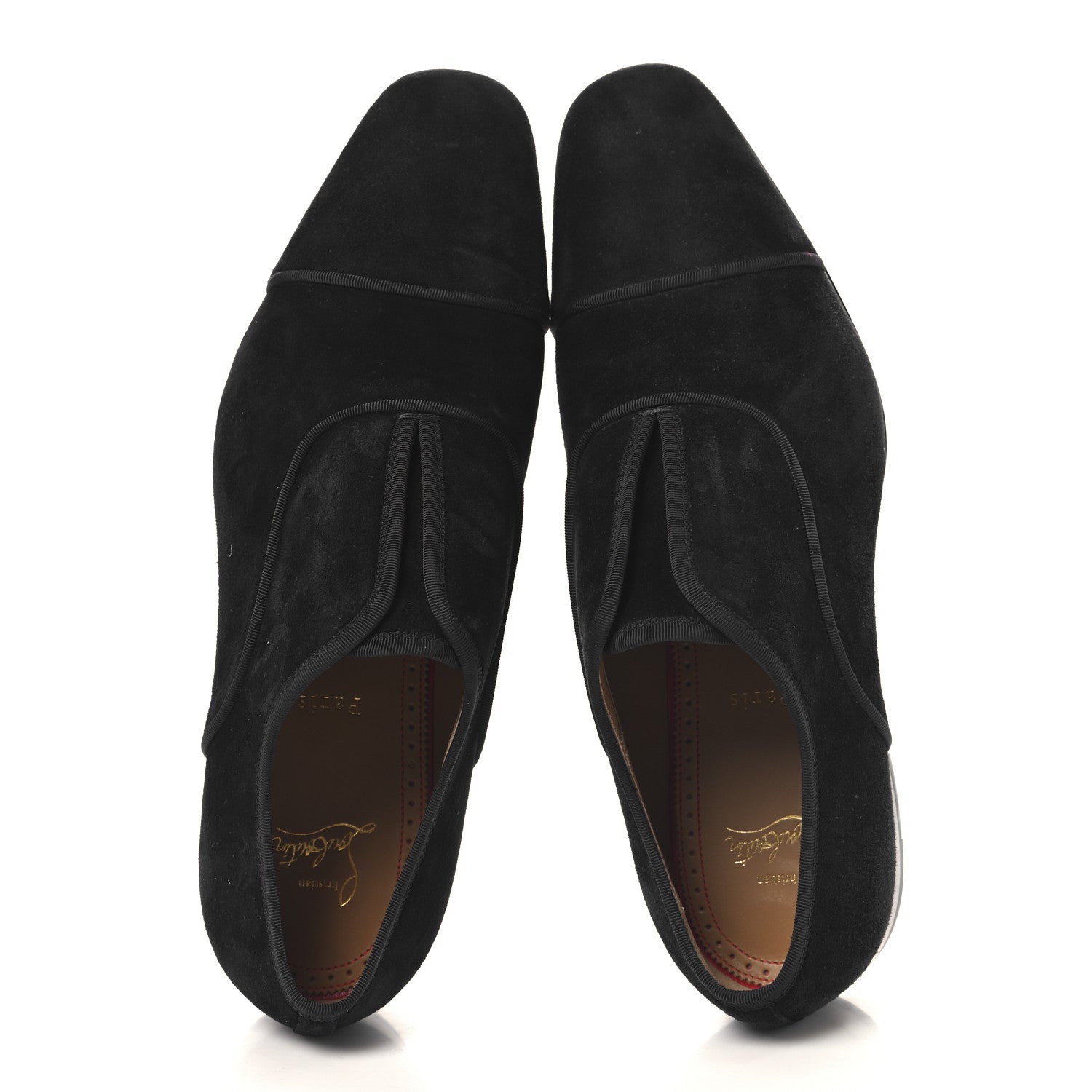 Christian Louboutin Veau Velours Mens Alpha Male Flat 42.5 Black 2 of 9