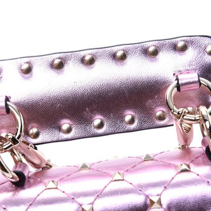 Valentino Garavani Metallic Nappa Micro Rockstud Spike Shoulder Bag Giacinto 13 of 13