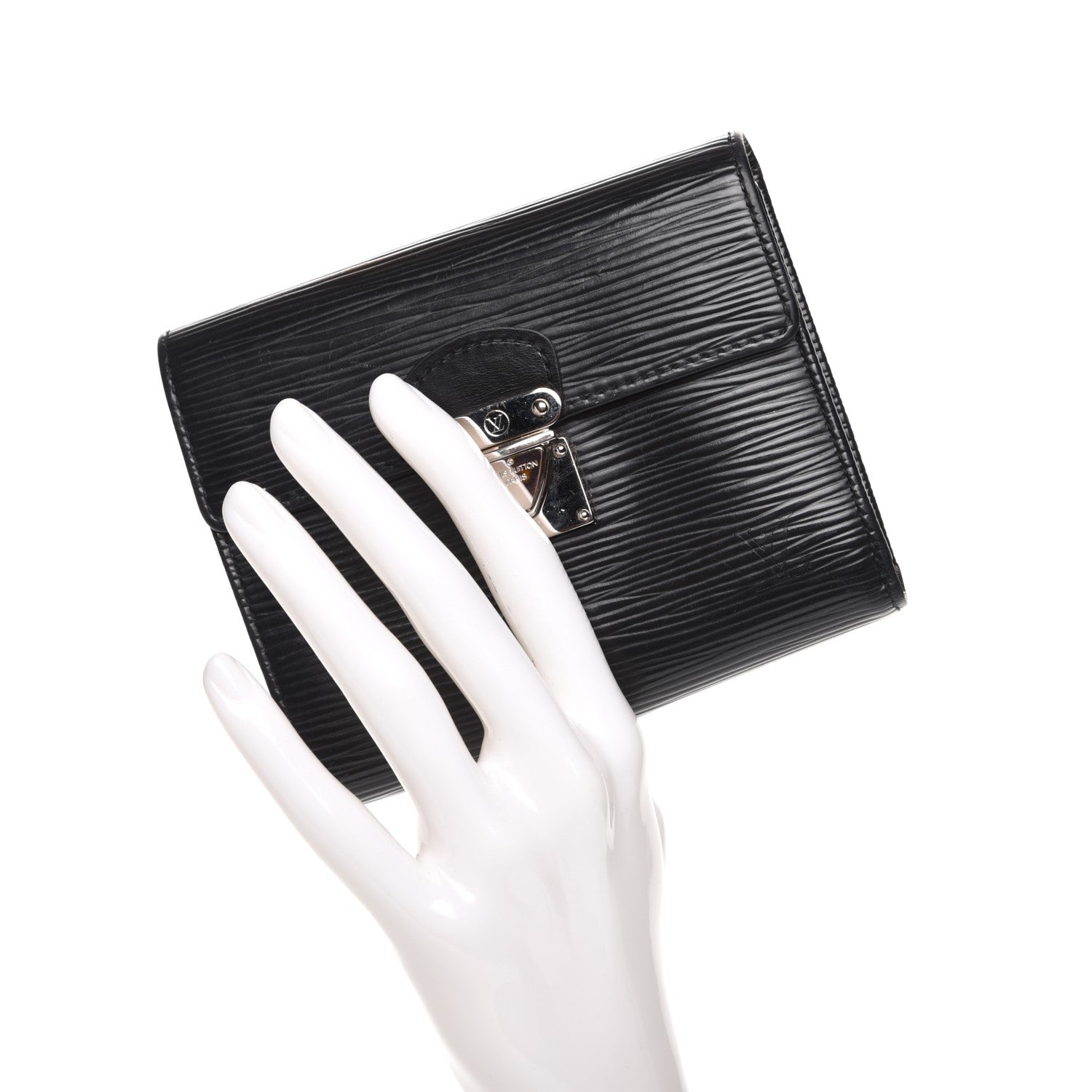 Louis Vuitton Epi Koala Wallet Black 2 of 7