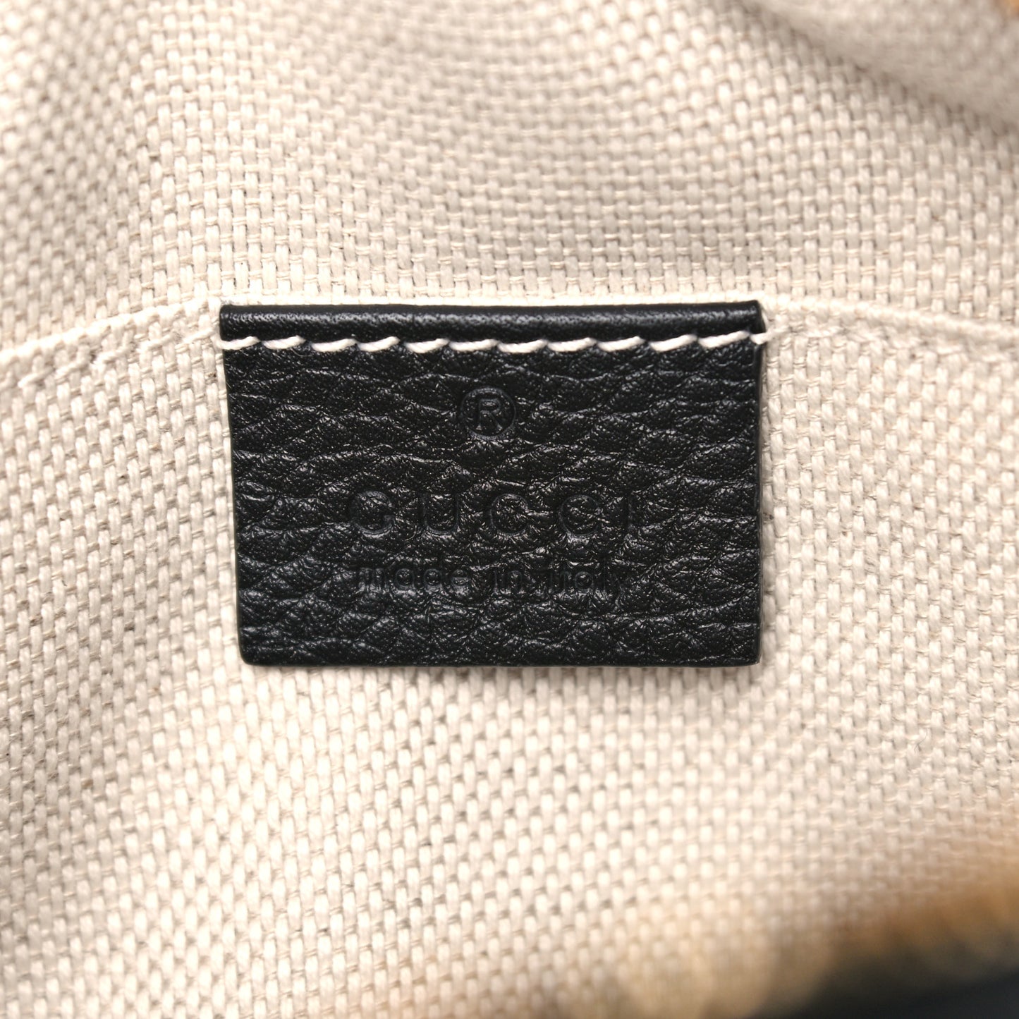 Pebbled Calfskin Small Soho Disco Bag Black