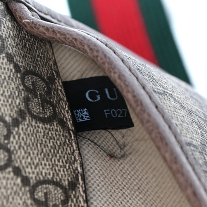 Gucci GG Supreme Monogram Neo Vintage Web Belt Bag Brown 8 of 10