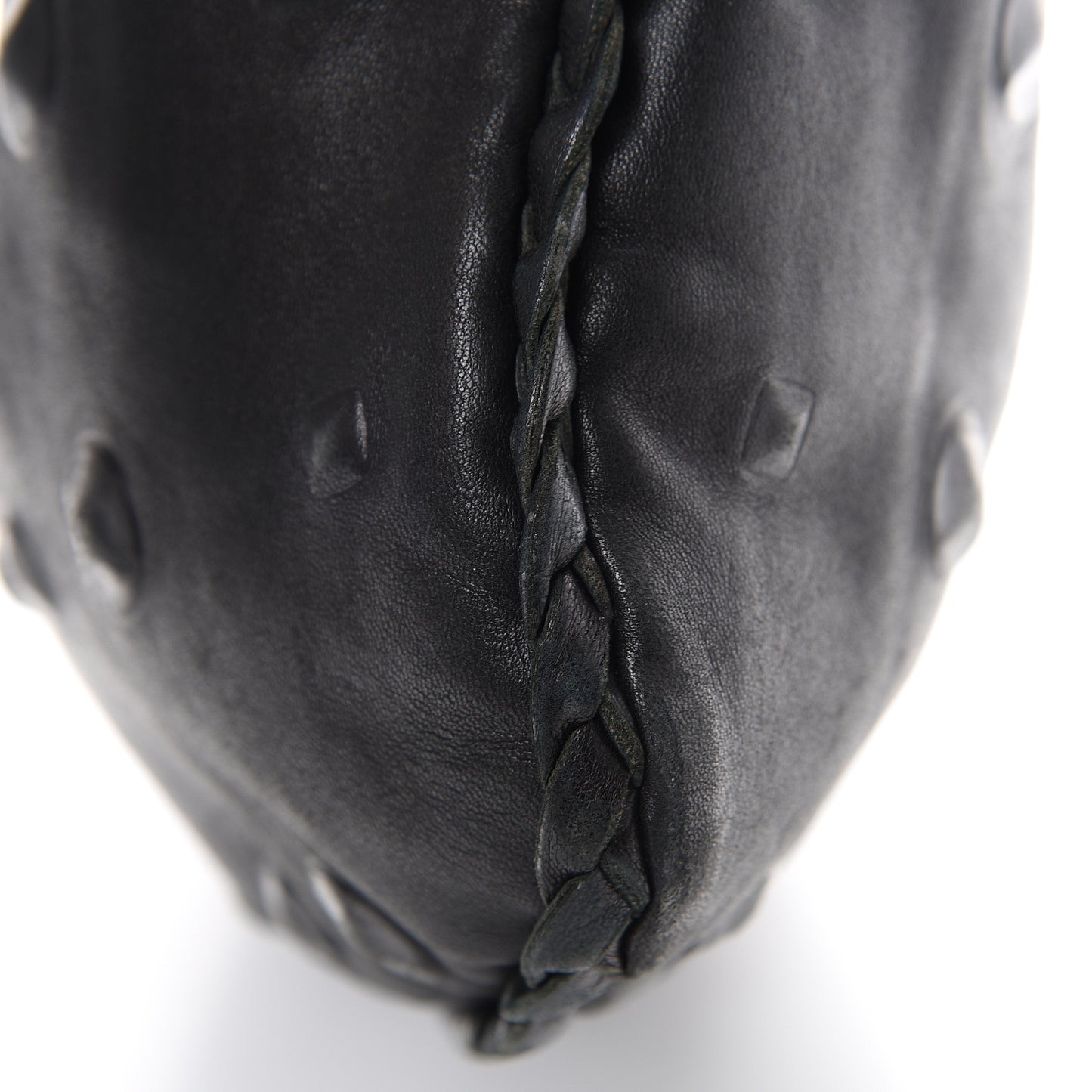 Nappa Studded Medium Veneta Hobo Black
