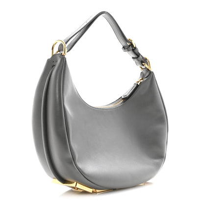 Fendi Vitello Grace Matte Small Fendigraphy Hobo Bag Anthracite 3 of 13