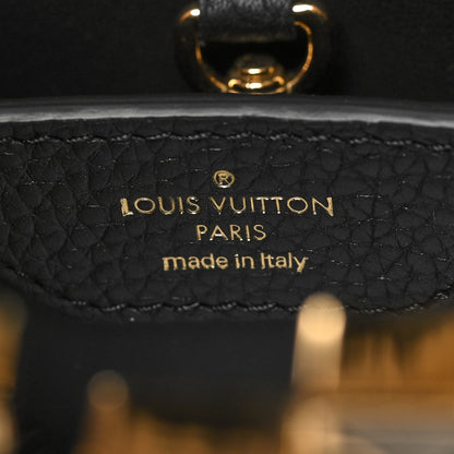 Louis Vuitton Taurillon Shearling Enamel Blossoms Capucines BB Black 7 of 10