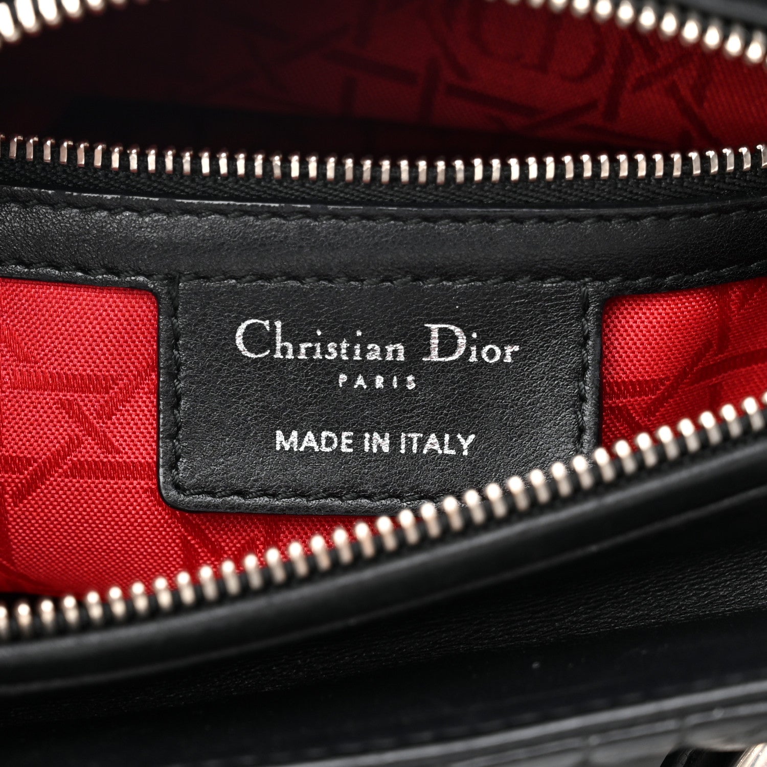 Christian Dior Lambskin Cannage Medium Lady Dior Black 5 of 9