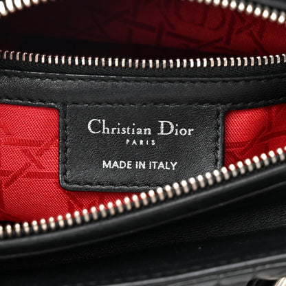 Christian Dior Lambskin Cannage Medium Lady Dior Black 5 of 9