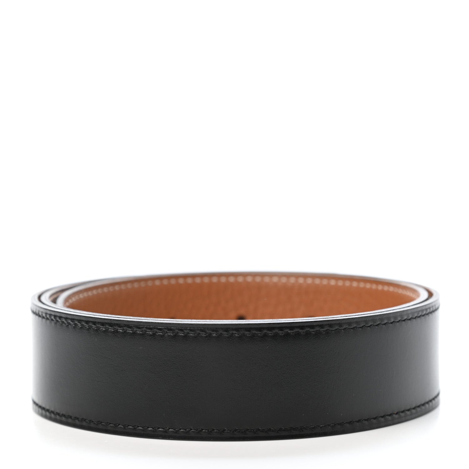Hermes Box Togo 32mm Belt Strap 75 Black Gold 2 of 5