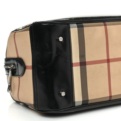 Burberry Nova Check Bowling Bag Black 7 of 12