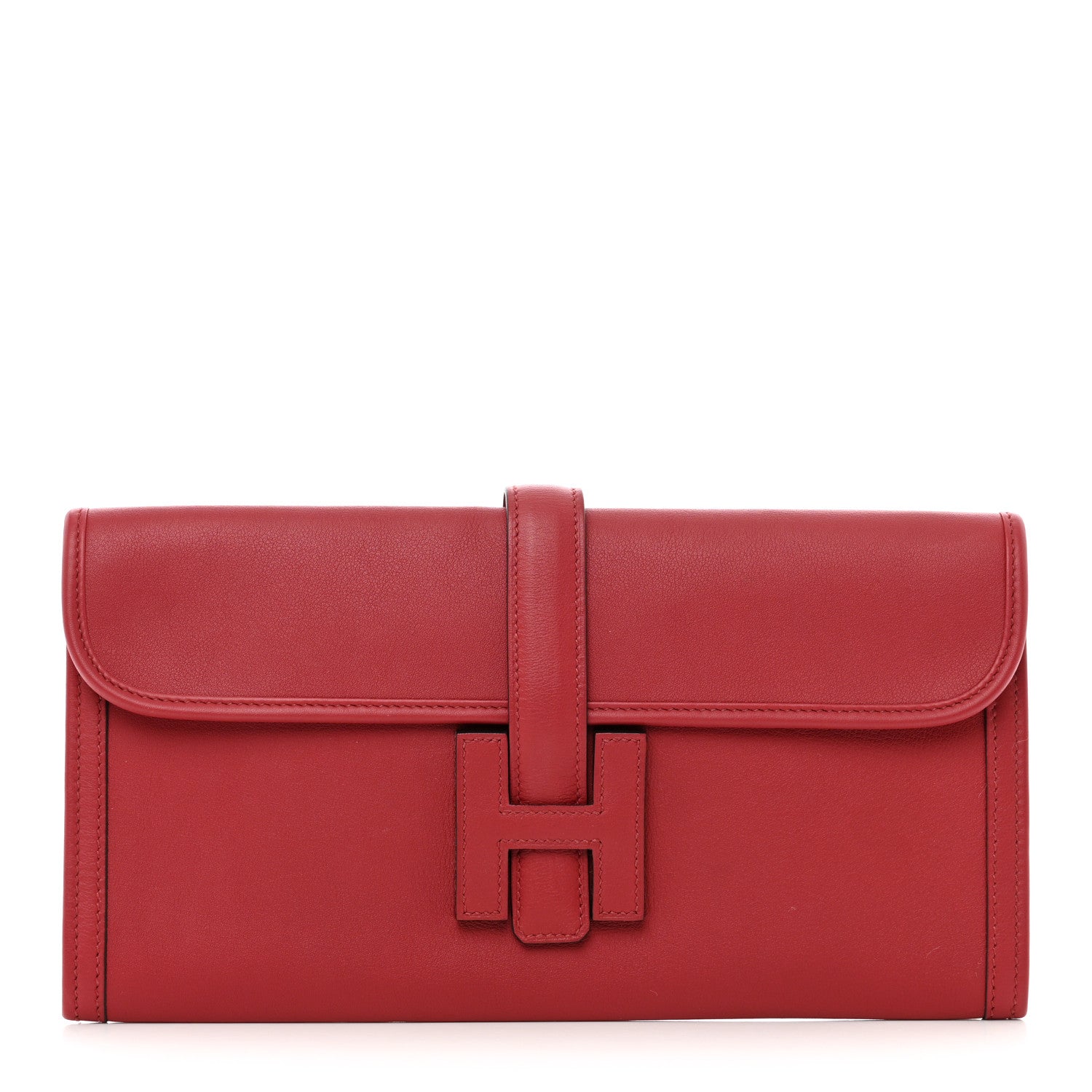 Hermes Swift Jige Elan 29 Clutch Rouge Grenat 1 of 7