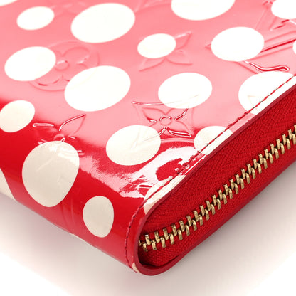 Louis Vuitton Vernis Kusama Infinity Dots Zippy Wallet Red 8 of 9