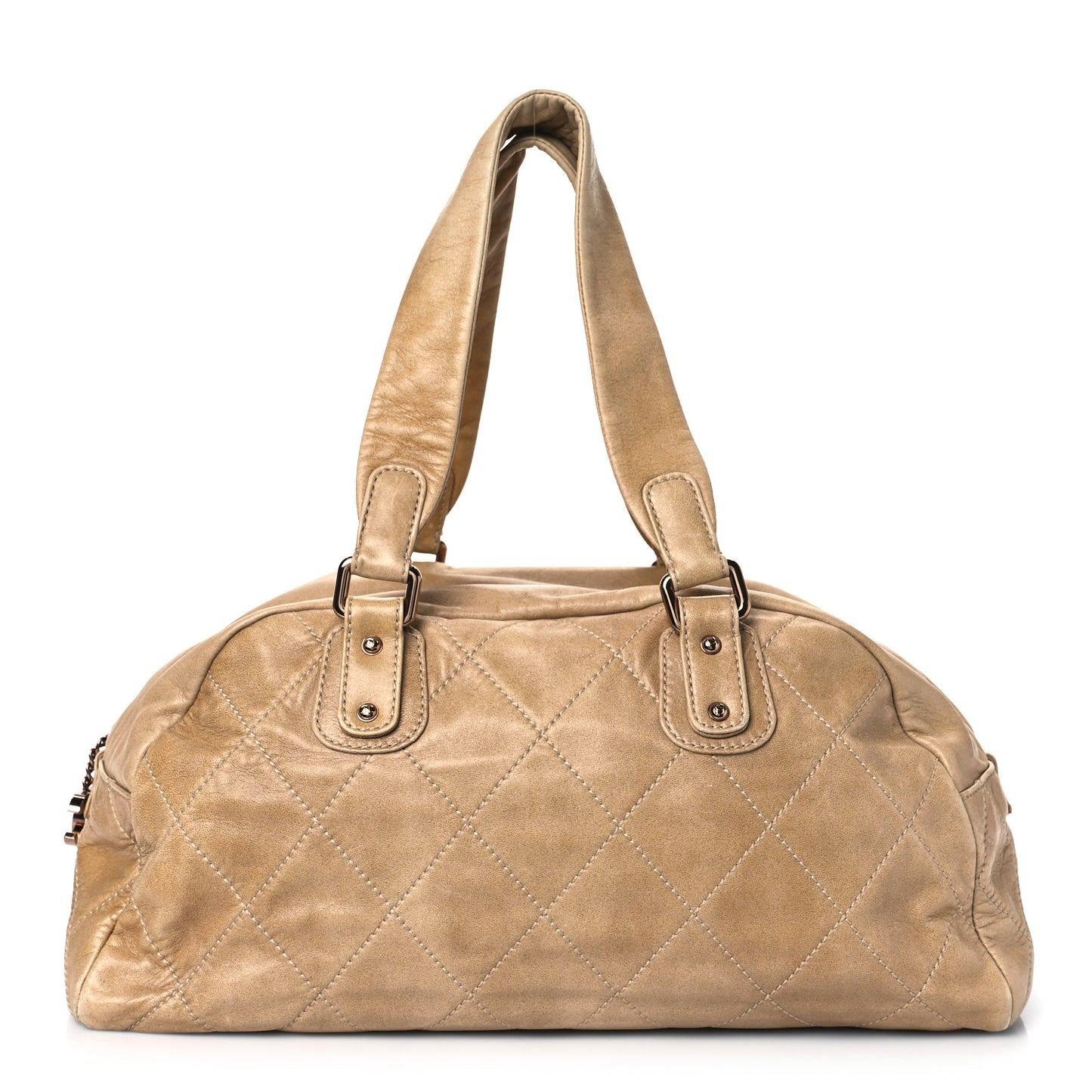 Lambskin Cloudy Bundle Bowler Beige