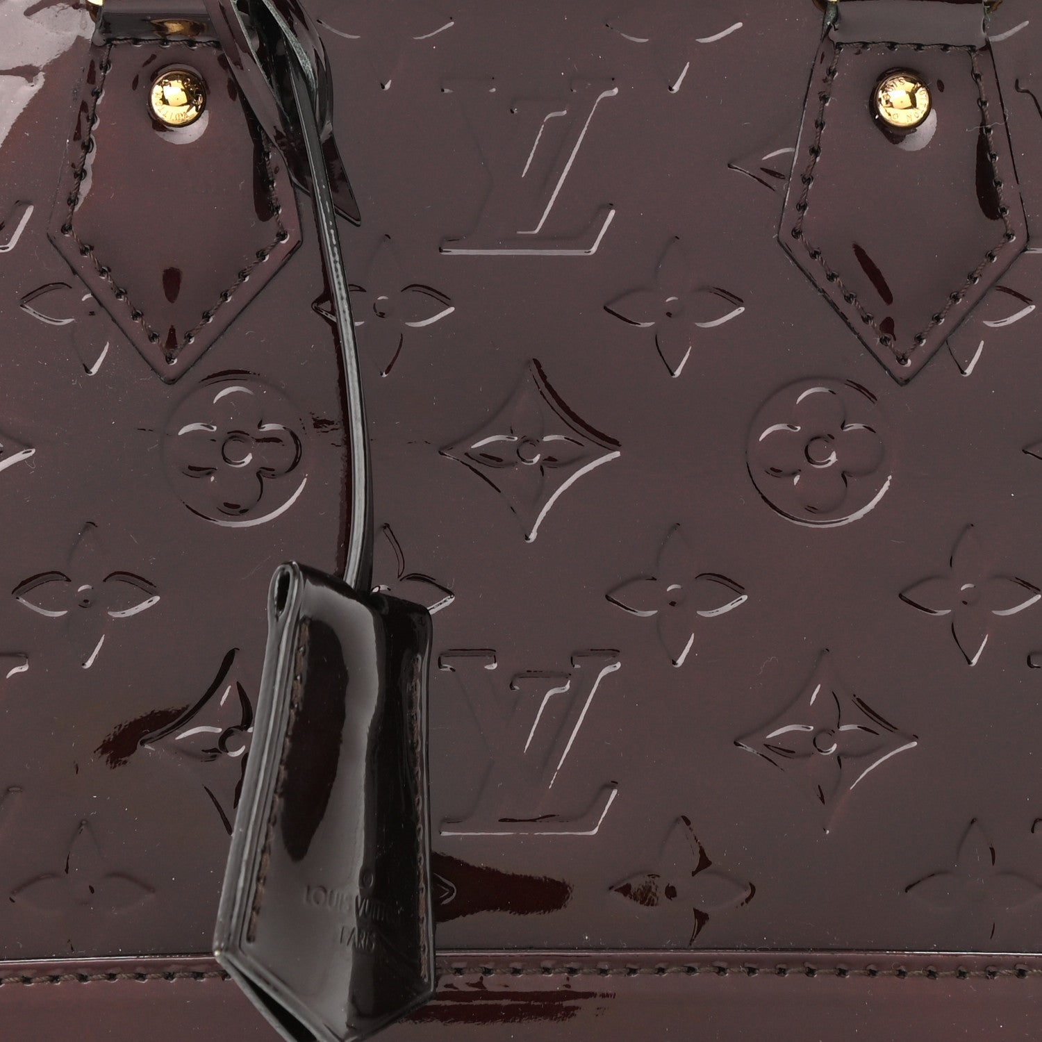 Louis Vuitton Vernis Alma BB Amarante 7 of 11