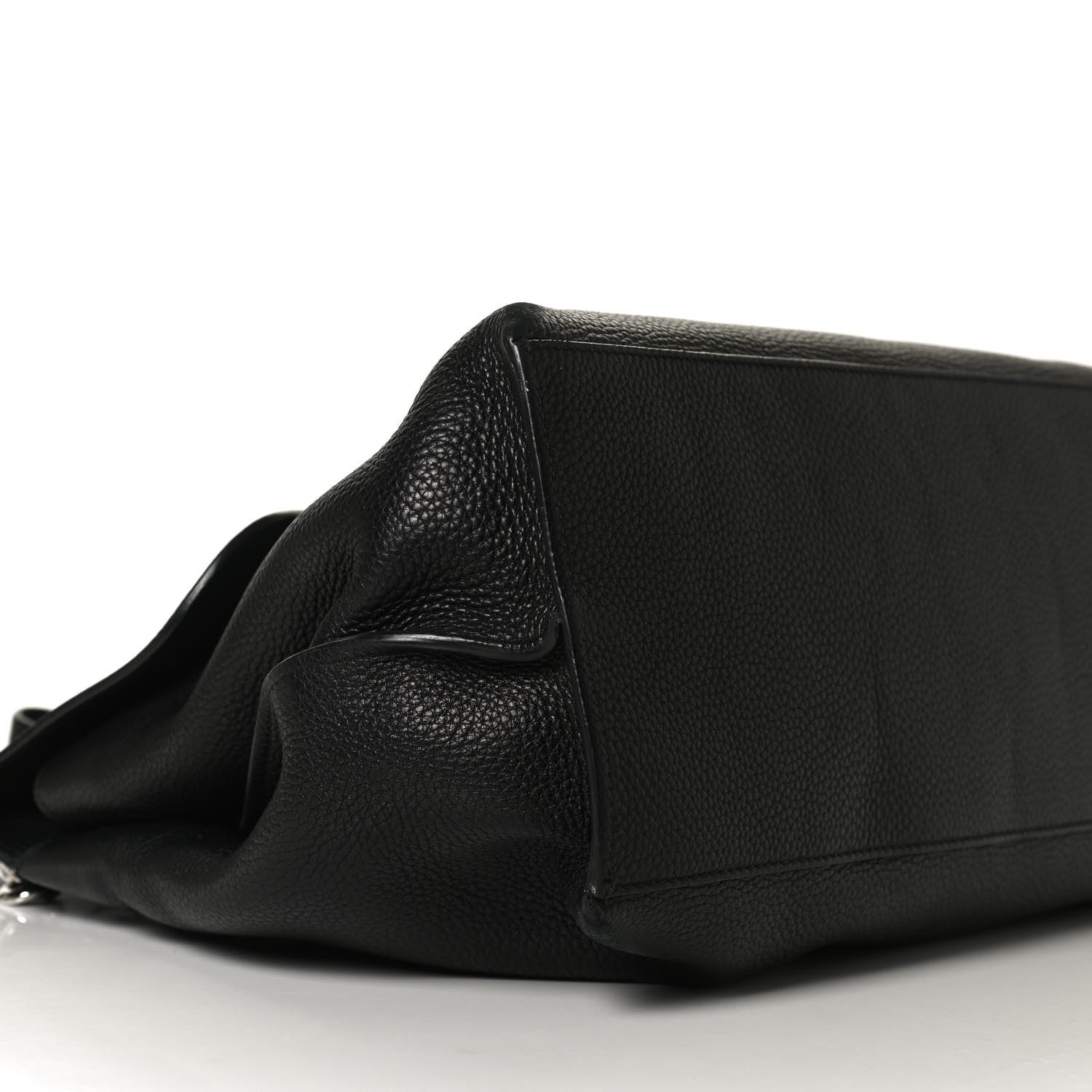 Gucci Pebbled Calfskin Large Bamboo Daily Top Handle Bag Black 8 of 12