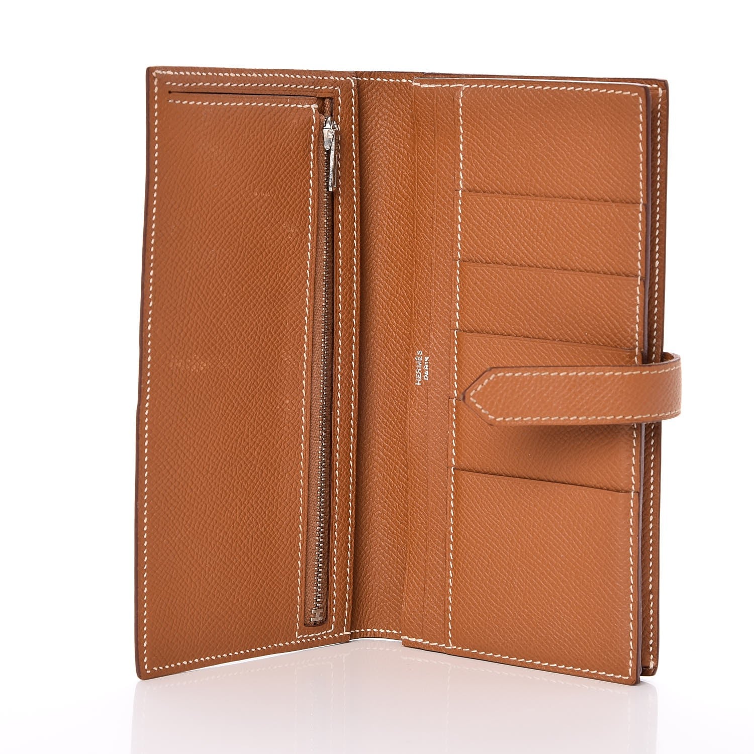Hermes Epsom Bearn Gusset Wallet Gold 5 of 10