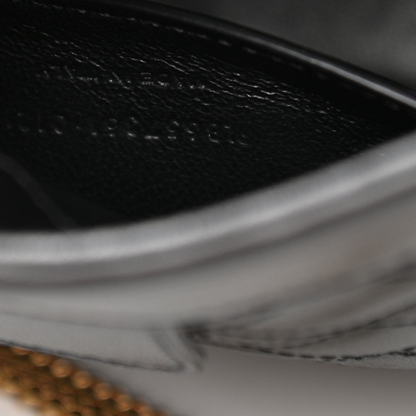 Lambskin Quilted Monogram Baby Victoire Chain Clutch Bag Black
