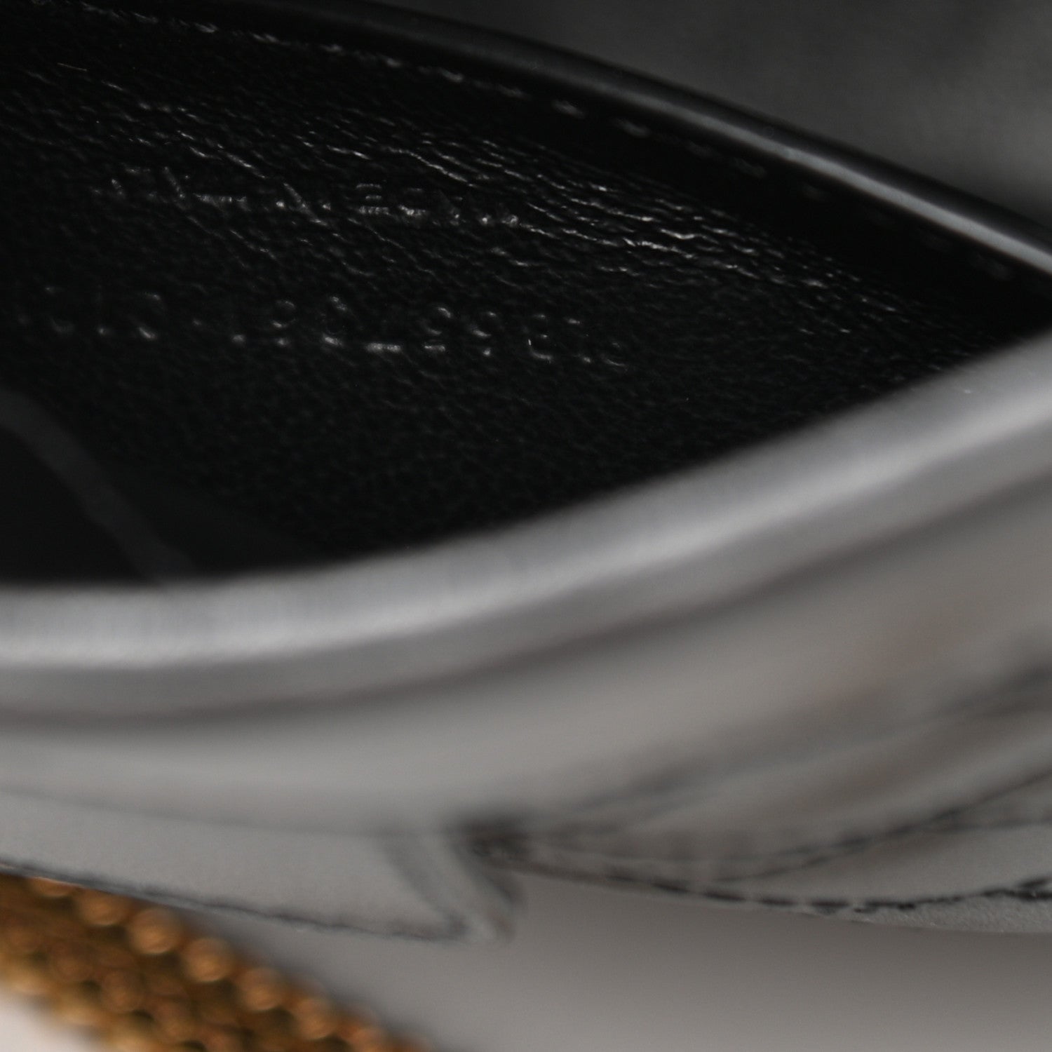 Saint Laurent Lambskin Quilted Monogram Baby Victoire Chain Clutch Bag Black 7 of 10