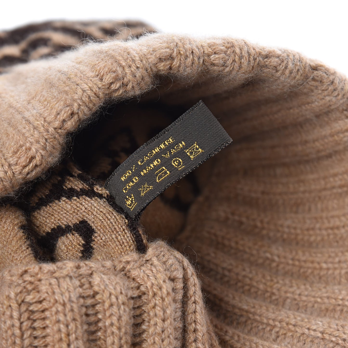 Cashmere Monogram Inventeur Beanie