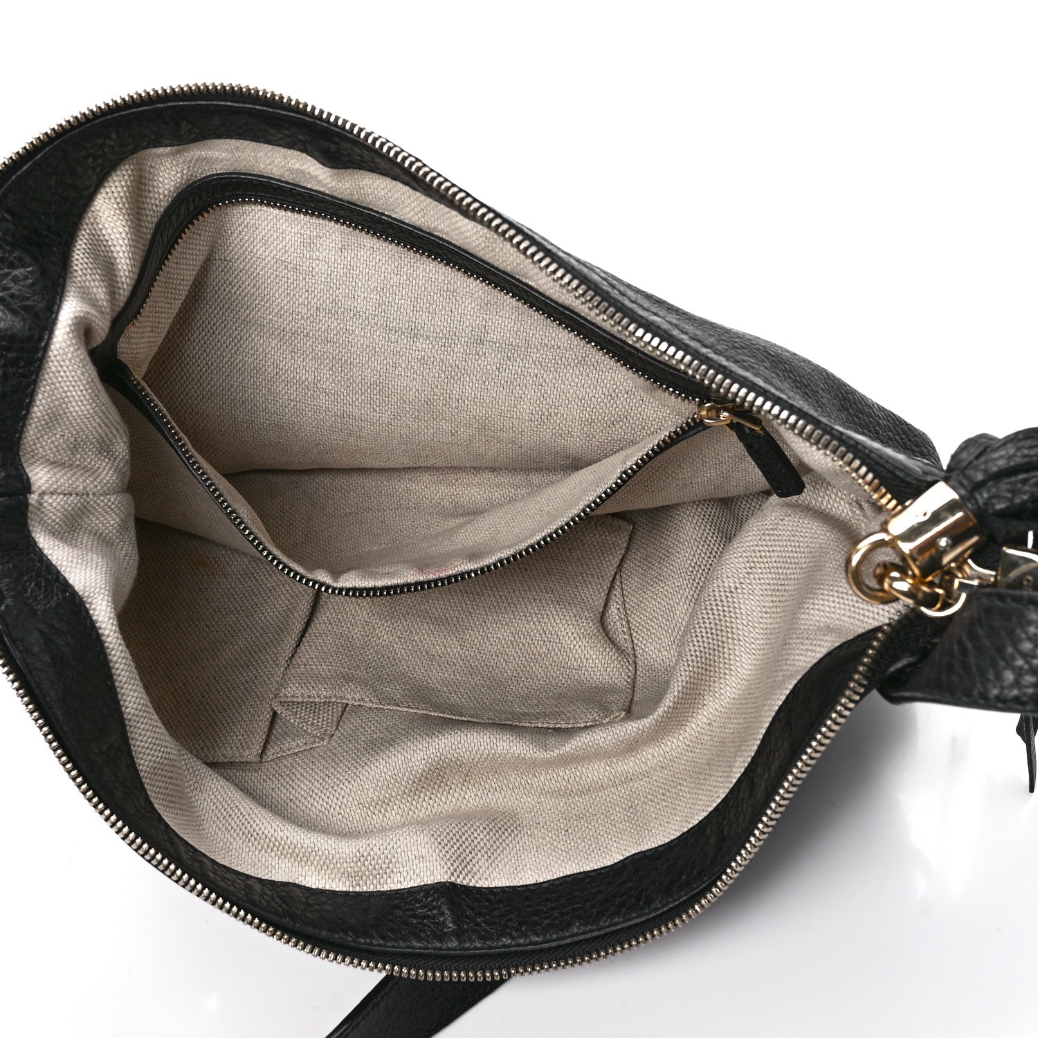 Gucci Pebbled Calfskin Small Soho Hobo Black 5 of 12