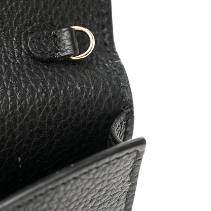 Salvatore Ferragamo Calfskin City Wallet On Chain Black 8 of 9
