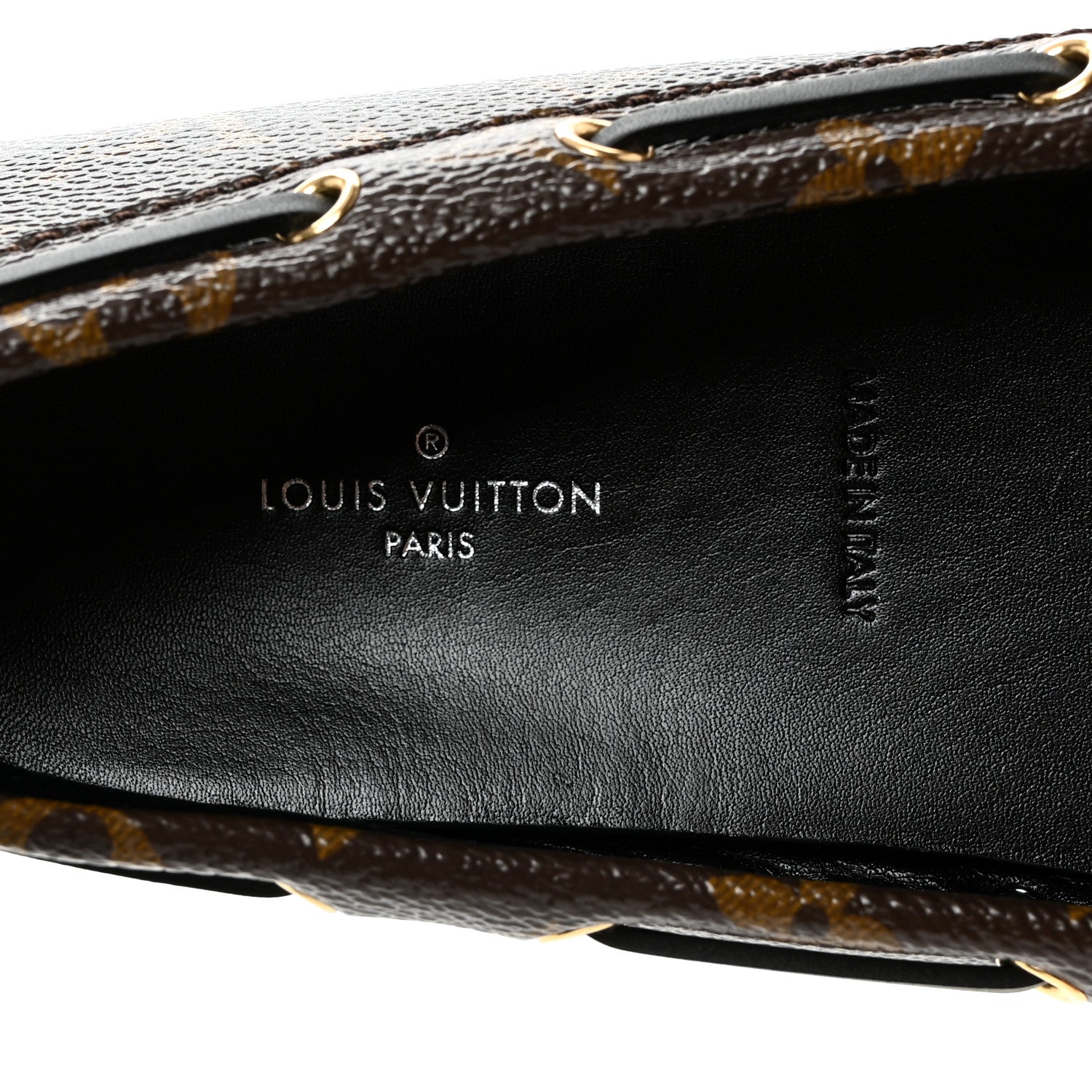 Louis Vuitton Patent Monogram Gloria Loafers 38 6 of 9
