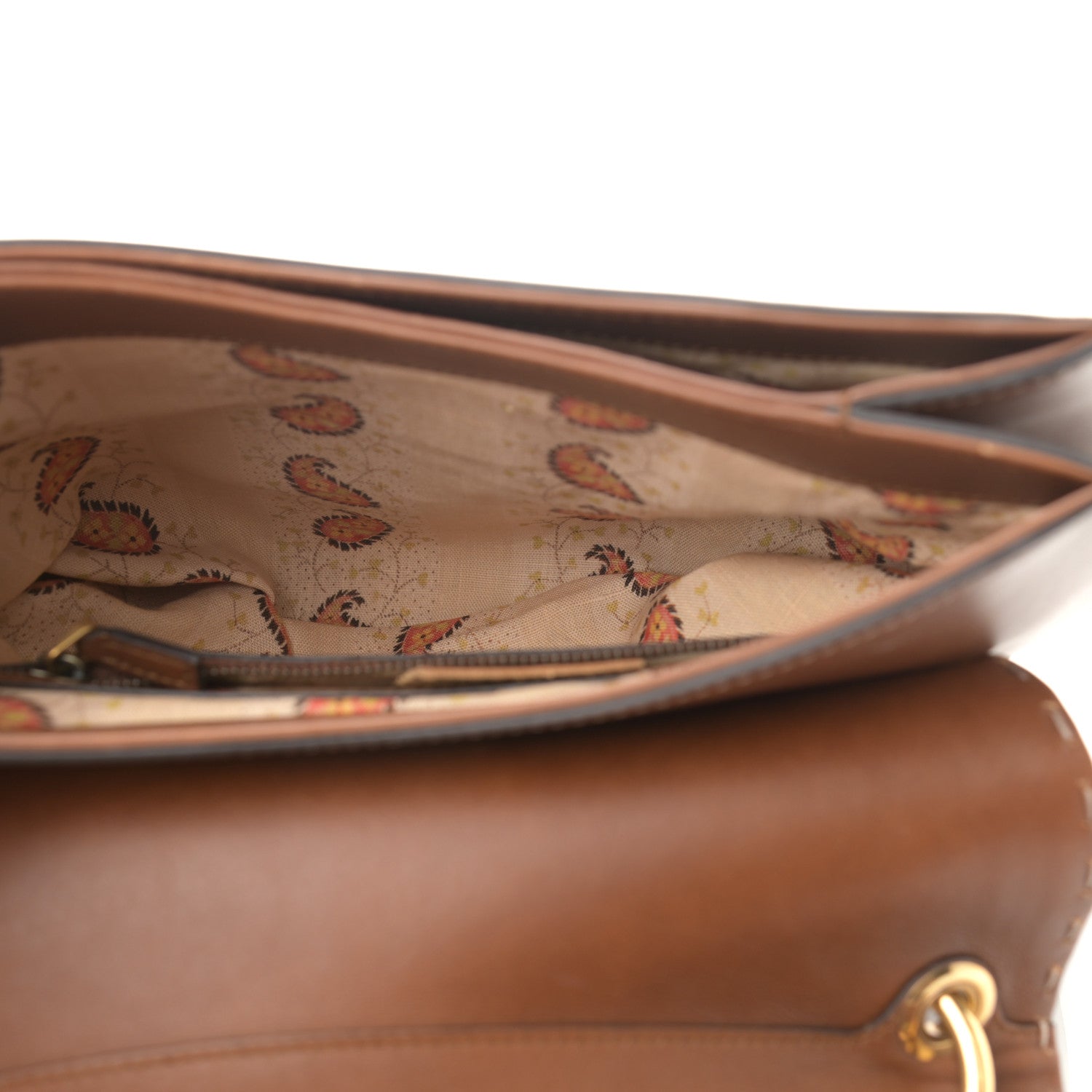 Gucci Calfskin Feline GG Marmont Flap Shoulder Bag Cuir 7 of 13