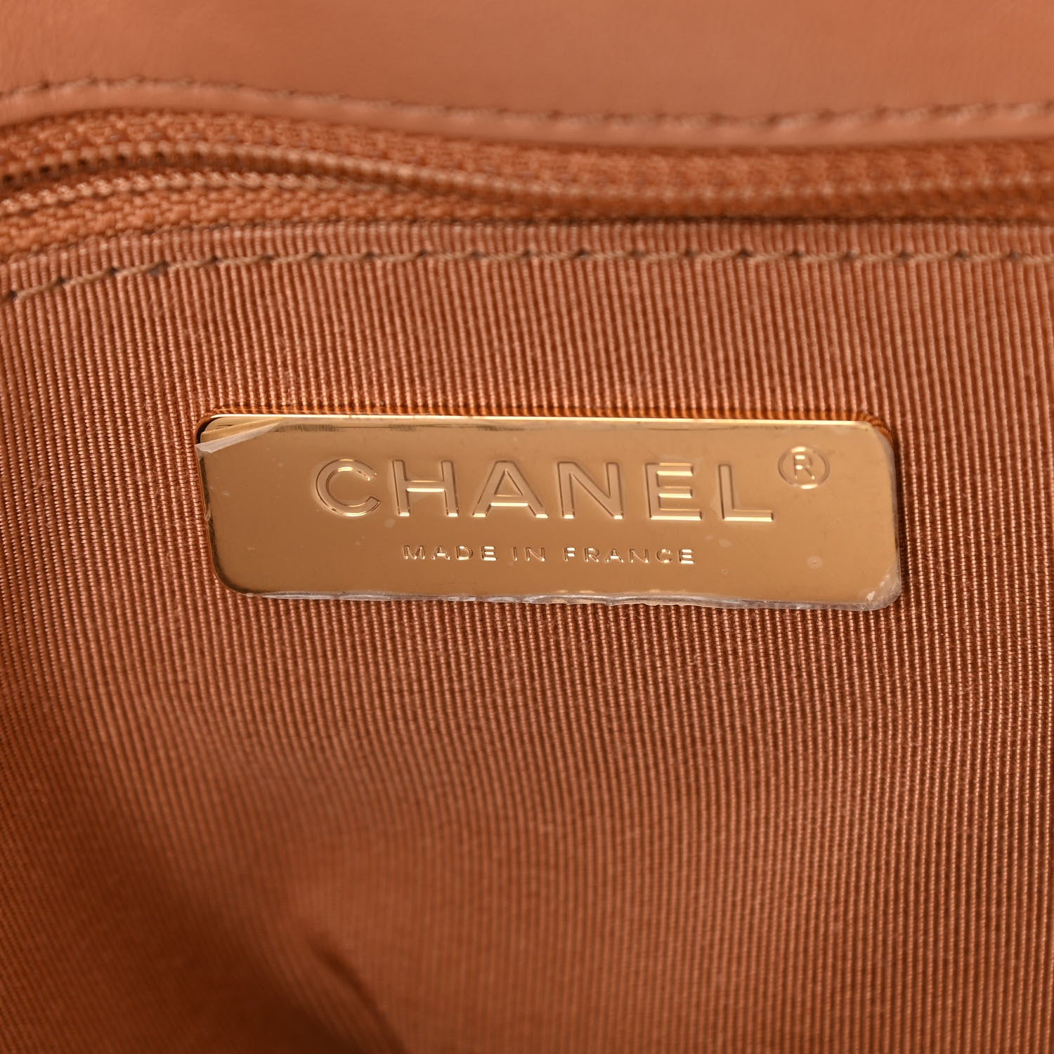 Chanel Lambskin Quilted Medium Chanel 19 Flap Brown 6 of 10