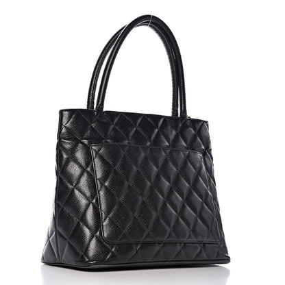 Chanel Caviar Quilted Medallion Tote Black 3 of 9