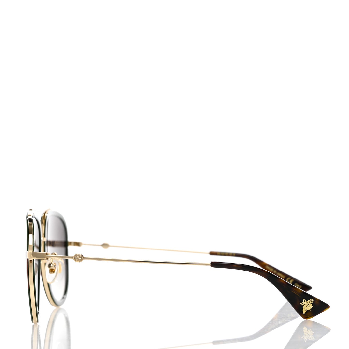 Acetate Web Aviator Sunglasses GG0062S Green Red