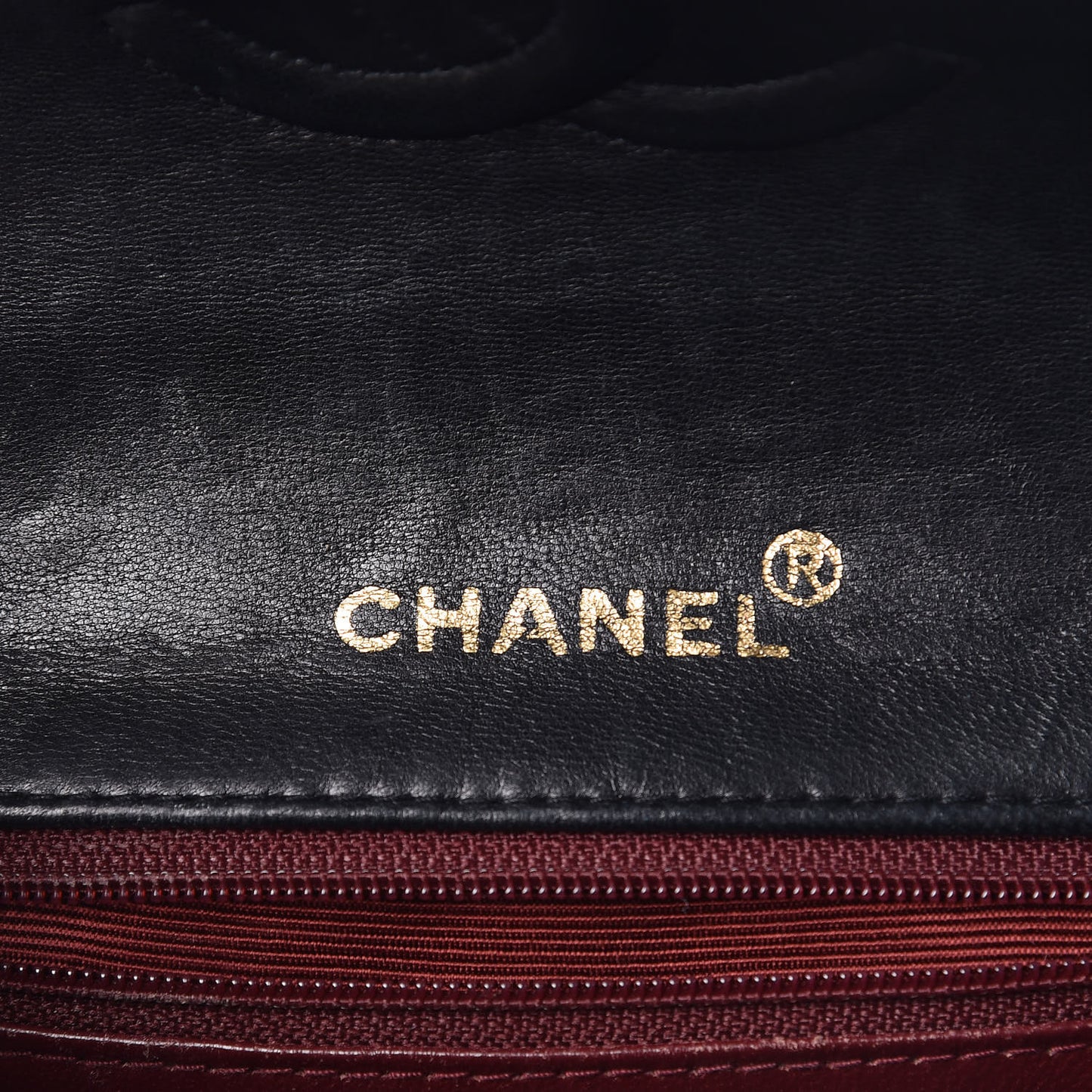 Lambskin Quilted Mini Square Flap Black