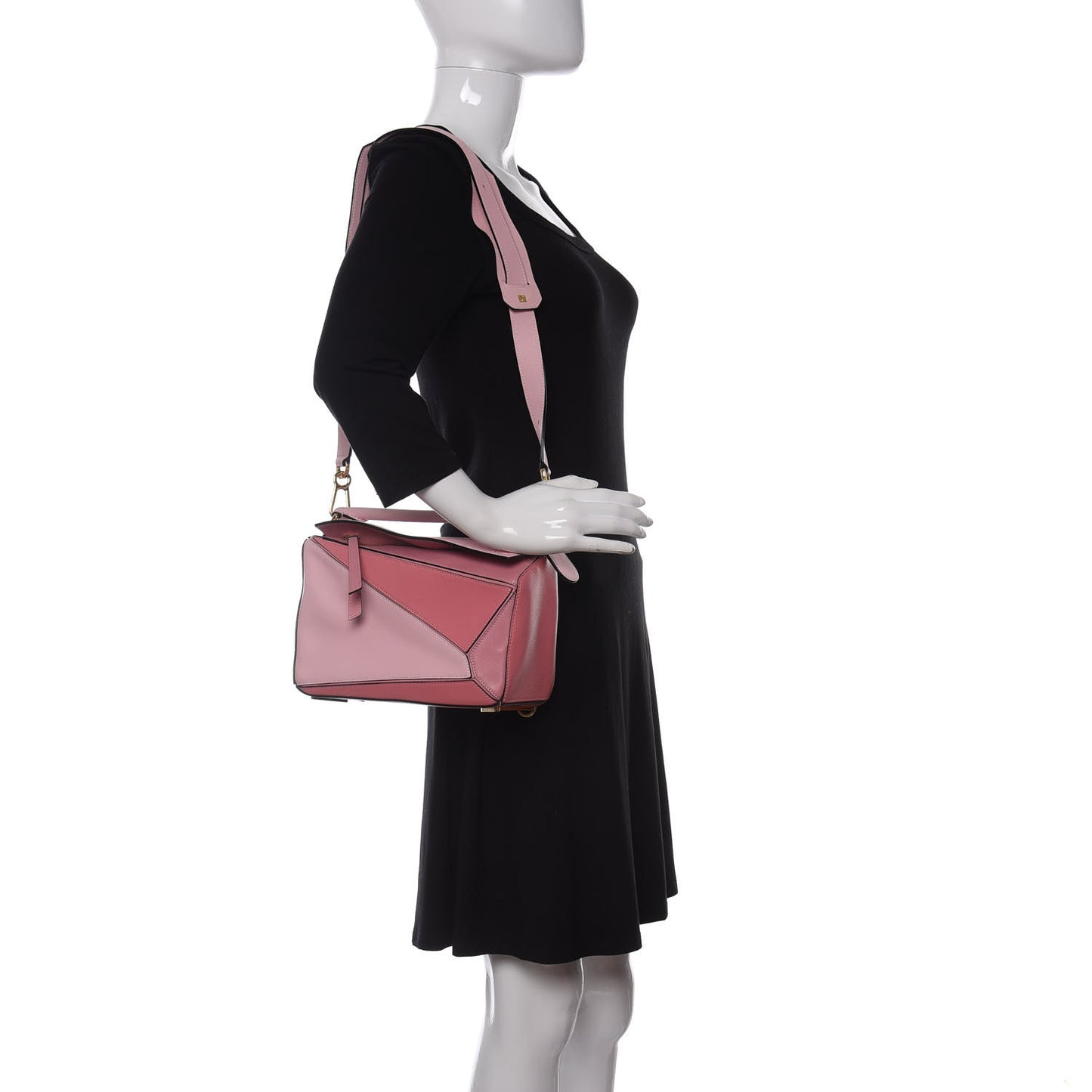 Calfskin Small Puzzle Bag Soft Pink