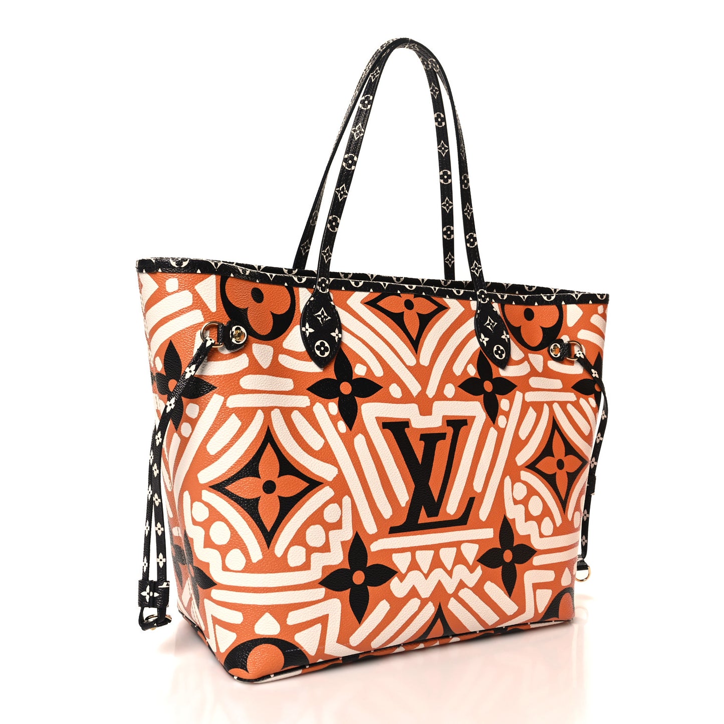 Monogram Giant Crafty Neverfull MM Creme Caramel
