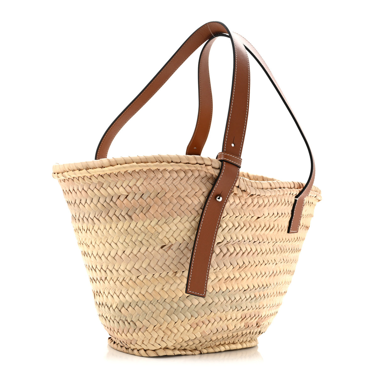 Raffia Basket Tote Bag Natural Tan