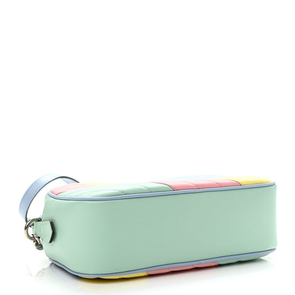 Gucci Calfskin Matelasse Diagonal Small GG Marmont Chain Shoulder Bag Multicolor Pastel 4 of 13