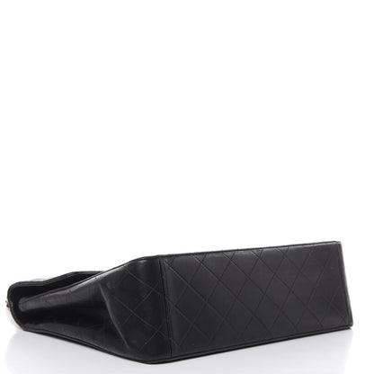 Chanel Lambskin Quilted XL Jumbo Single Flap Black 4 of 18