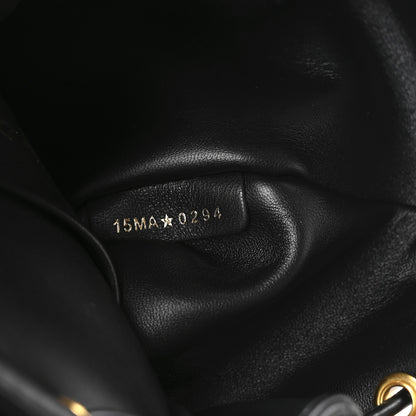 Christian Dior Lambskin Macrocannage Small Caro Backpack Black 7 of 10