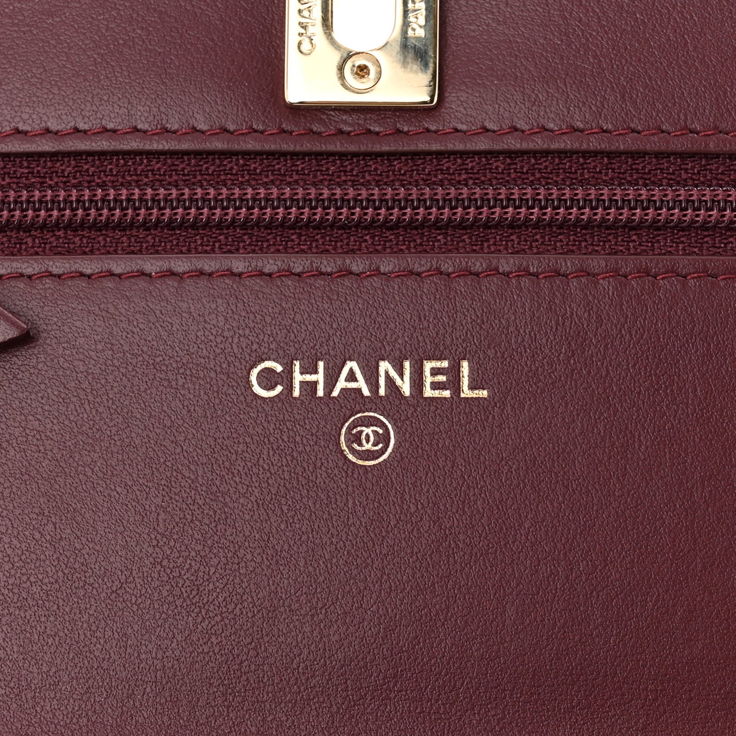 Velvet Quilted Pearl Crush Wallet On Chain WOC Burgundy